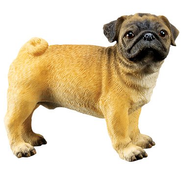 PUG DOG FIGURINE (6313s)