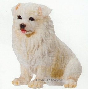 SAMOYED-THE SMILEY DOG-PUPPY-DOG FIGURINE CUTE (6621s)