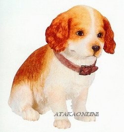 COKCER SPANIEL PUPPY-DOG FIGURINE CUTE (6626s)