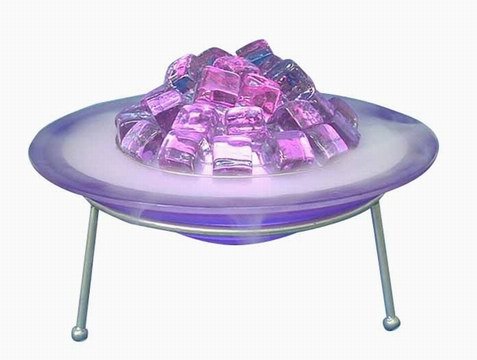 GLASS FROST ICE MISTING FOUNTAIN-PURPLE (2856)