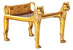 PHARAOH'S LION BED-GOLDEN-FIGURINE-STATUE (6399s)