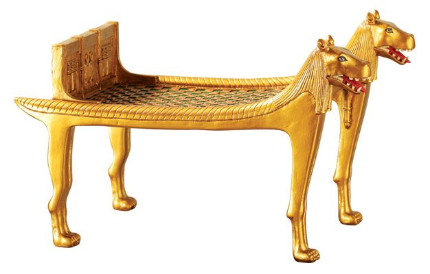 PHARAOH'S HIPPO BED-GOLDEN-FIGURINE-STATUE (6400s)