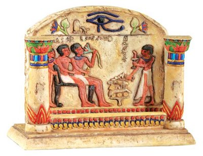 EGYPTIAN BUSINESS CARD HOLDER-FIGURINE-STATUE (6389s)