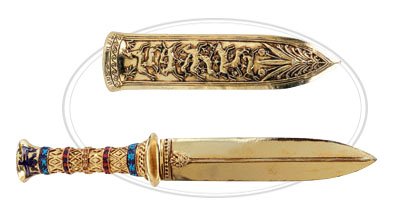 PHARAOH'S DAGGER-LETTER OPENER-FIGURINE-STATUE (6066s)