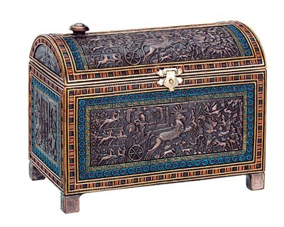 EGYPTIAN JEWELRY BOX-FIGURINE-STATUE (6196s)