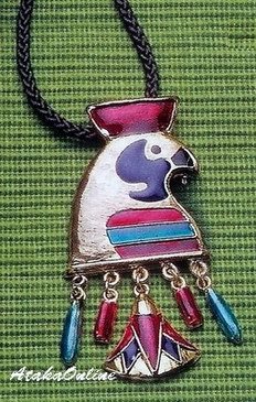 EGYPTIAN JEWELRY-HORUS w LOTUS PENDANT-26"CORD NECKLACE (2319s)