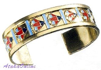 EGYPTIAN FINE JEWELRY-LOTUS BRACELET-ANCIENT EGYPT (2325s)