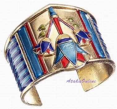 LOTUS BRACELET-EGYPTIAN FINE JEWELRY-GORGEOUS-NEAT (2323s)