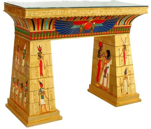 EGYPTIAN PHARAOH'S BAR TABLE / EGYPT KING FURNITURE (6771)