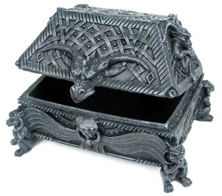 GARGOYLE JEWELRY BOX-FIGURINE-STATUE (6660)