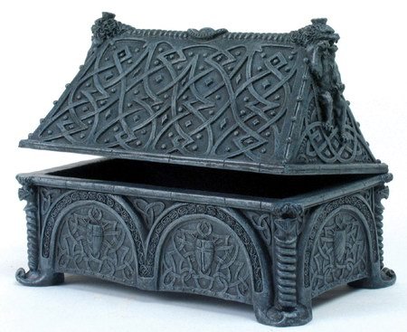 GARGOYLE JEWELRY-TREASURE BOX-FIGURINE-STATUE (6655)