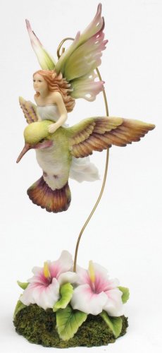 HUMMING BIRD HANGING FAIRY-FIGURINE-STATUE- by Jody Bergsma (6819)