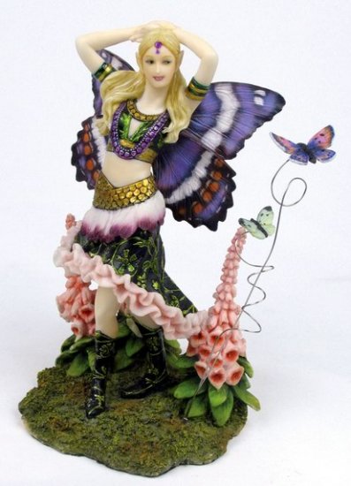 FOXGLOVE FLOWER FAIRY-FIGURINE-STATUE (6676)