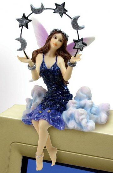 FAIRY W CELESTIAL- PC TOPPER-FIGURINE-STATUE (6694)