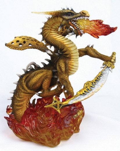 BAAU-SERPENT OF FIRE-DRAGON-FIGURINE-STATUE (6702)