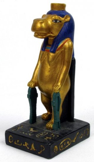 EGYPTIAN TAWERET-HIPPO-FIGURINE-STATUE (6757)