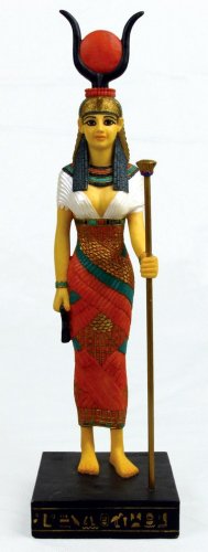 EGYPTIAN HATHOR-DAUGHTER OF SUN GOD-FIGURINE-STATUE (6703s)