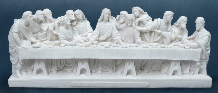 LAST SUPPER-GREEK FIGURINE-STATUE (6755)