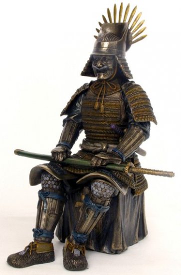 TOYOTOMI HIDEYOSHIA-JAPANESE SAMURAI-FIGURINE-STATUE (6760)
