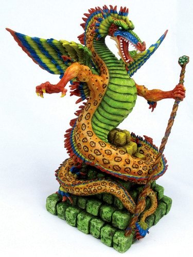 QUETZALCOATL-LORD OF THE DAWN-DRAGON-FIGURINE-STATUE (6704)
