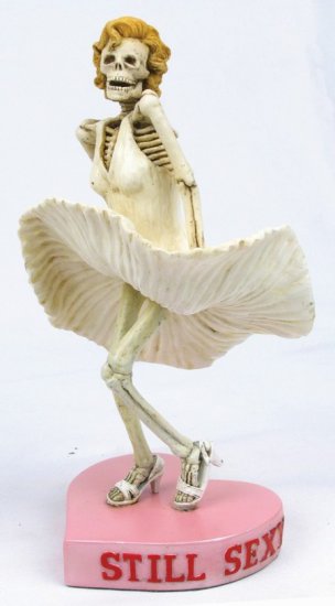STILL SEXY SKELETON-FIGURINE-STATUE (6642)
