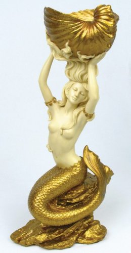 ART NOUVEAU MERMAID CANDLEHOLDER-PRETTY LADY-WOW #6711