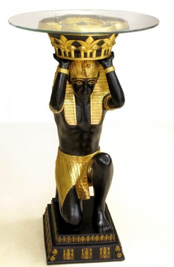 EGYPTIAN KING TUT TABLE-WOW NEW (6954)