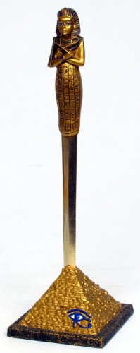 KING TUT LETTER OPENER W BASE-EGYPTIAN FIGURINE (6950)