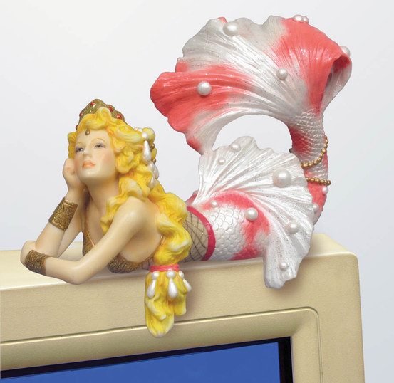 THALASSA MERMAID STATUE-FIGURINE PC TOPPER (7016)