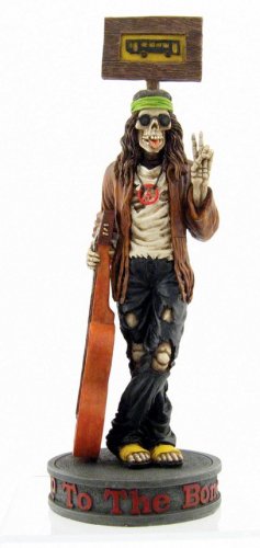 HIP POP SKELETON W GUITAR STATUE-FIGURINE (6886)
