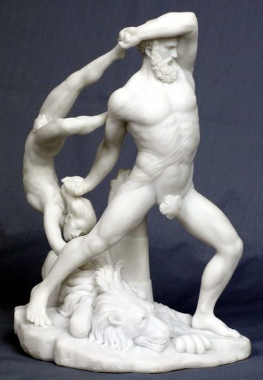 HERCULES-WRESLERS-GREEK MYTHOLOGY-ROMAN FIGURINE (6902)