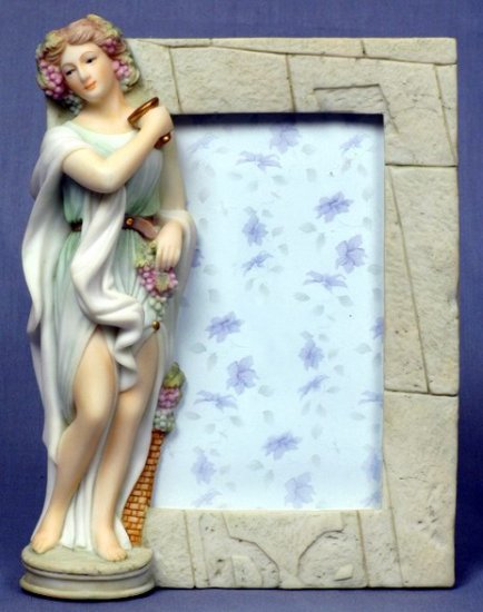 AUTUMN LADY PICTURE FRAME-GREEK MYTHOLOGY-ROMAN FIGURINE (6840)