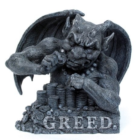 GARGOYLE-GREED-STATUE-FIGURINE (6966)