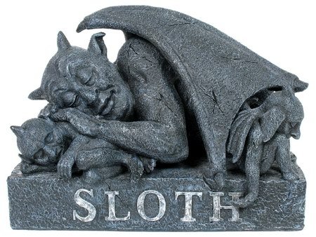GARGOYLE-SLOTH-STATUE-FIGURINE (6968)