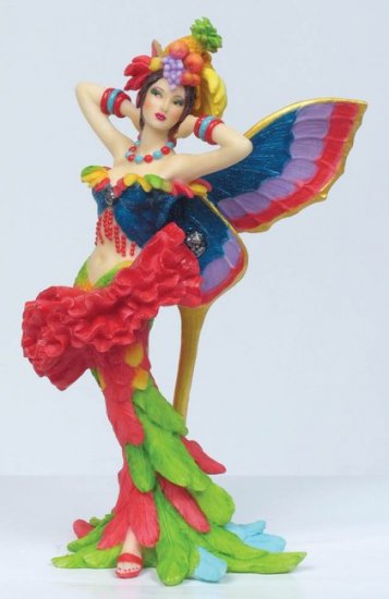 PARROT FAIRY-FIGURINE-STATUE BY DEBBY KASPARI (6977)