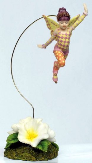 LITTLE JESTER FAIRY DANGLER-FIGURINE-STATUE BY DEBBY KASPARI (6978)