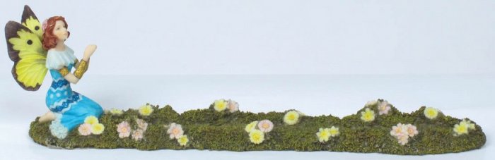 BUTTERFLY FAIRY INCENSE BURNER-FIGURINE-STATUE BY DEBBY KASPARI (6984)