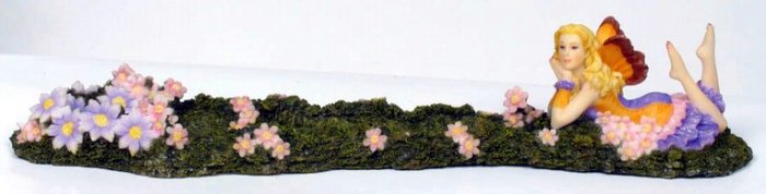 DAYDREAMING FAIRY INCENSE BURNER-FIGURINE-STATUE BY DEBBY KASPARI (6985)