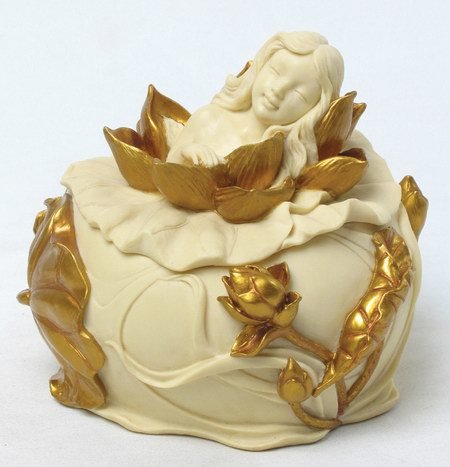 ART NOUVEAU FAIRY JEWELRY BOX (6935)