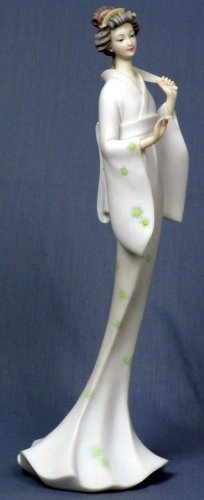 JAPANESE GEISHA GIRL ELEGANT STATUE-FIGURINE (6859)