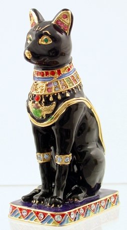 BASTET JEWELED BOX-EGYPTIAN (3377)