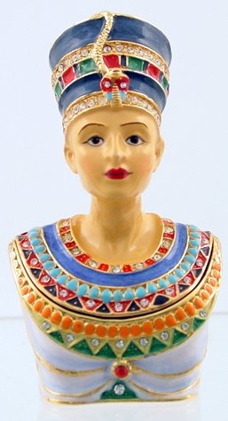 NEFERTITI JEWELED BOX-EGYPTIAN (3380)