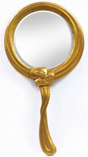 ART NOUVEAU ROSES HAND MIRROR (7069)