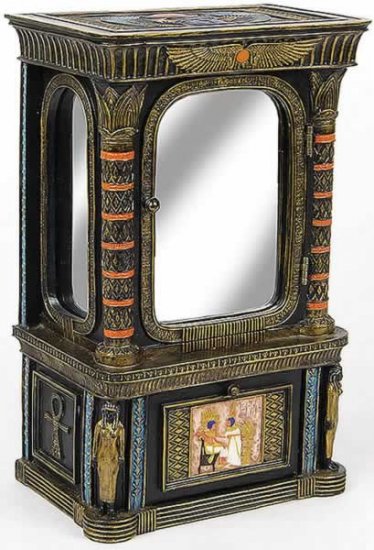 PHARAOH AND QUEEN JEWELRY BOX (6478)