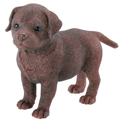 BROWN LABRADOR DOG STATUE-FIGURINE (6793s)
