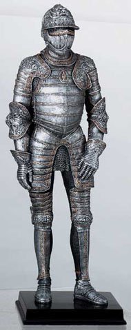 MEDIEVAL SUIT OF ARMOR-FIGURINE-STATUE (5974-5871s)