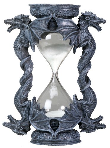 DRAGON SANDGLASS-FIGURINE-STATUE (6017s)