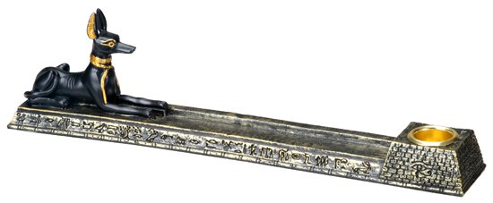 EGYPTIAN ANUBIS INCENSE HOLDER-CANDLEHOLDER (5325 s)