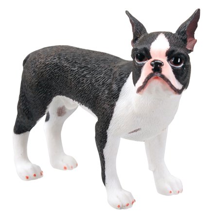 BOSTON TERRIER DOG FIGURINE (7508)