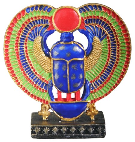 EGYPTIAN WINGED SCARAB FIGURINE (6345s)